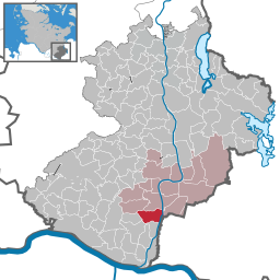Läget för kommunen Witzeeze i Kreis Herzogtum Lauenburg