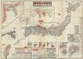 Image 12A map of the Empire of Japan including Taiwan ("barbarian land" in red) in 1895 (from History of Taiwan)