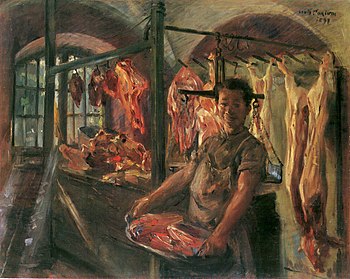 Schlachterladen in Schäftlarn an der Isar (Lovis Corinth)