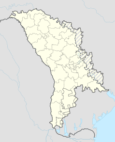 Mapa konturowa Mołdawii, po prawej znajduje się punkt z opisem „Tyraspol”