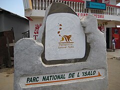 Az Isalo Nemzeti Park bejárata