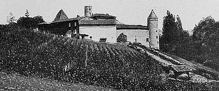 Le château de Courbeville au début du XXe siècle.