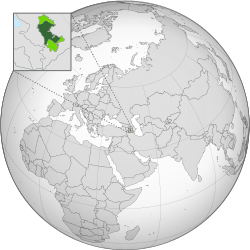 Location of Nagorno-Karabakh