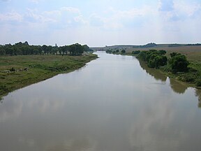 Uitsig stroomaf van die N3-nasionale pad af