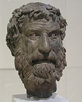 Bronzekopf eines Philosophen