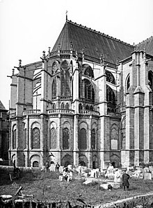 Apsida ali vzhodni del stolnice leta 1878