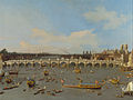 Первый Вестминстерский мост, нарисованный Каналетто, 1747 год. Йельский центр британского искусства, Нью-Хейвен.