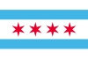 Flag of शिकागो, इलिनॉय