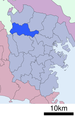 綠區在神奈川縣的位置