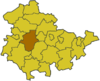 郡内の位置の位置図