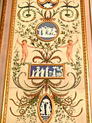 Panel de porzolanes de Wedgewood diseñaes por John Flaxman (1775-1787)