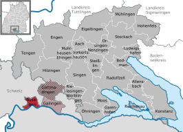 Kaart van Büsingen