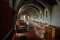 Arcs diafragma sobre els quals recolza la coberta de l'ala de llevant de la Biblioteca de Catalunya, antic Hospital de la Santa Creu de Barcelona, obra del segle xv.