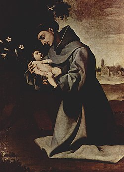 Francisco de Zurbarán: Páduai Szent Antal, 1640 k.