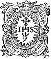 'n Jesuïet embleem uit 1586