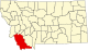 State map highlighting Beaverhead County