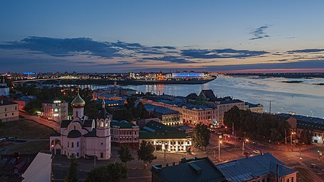 Θέα από το Κρεμλίνο του Νίζνι Νόβγκοροντ
