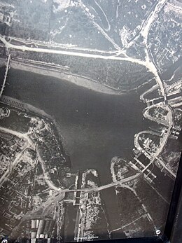 Nieuwpoort, Luchtfoto van Ganzepoot in november 1914