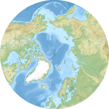 U-921. Карта розташування: Арктика