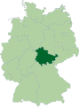 Karte Thüringen, Deutschland