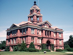 Das Grant County Courthouse in Elbow Lake, gelistet im NRHP Nr. 85001945[1]