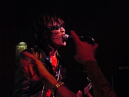Seiji of Guitar Wolf performing in 2005