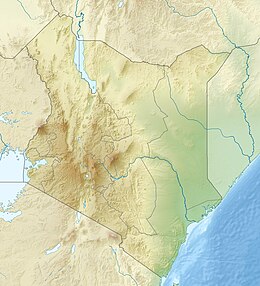 Map showing the location of Samburu National Reserve
