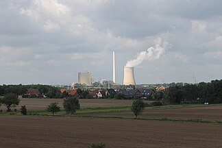 Kraftwerk Heyden von Osten aus gesehen