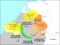 Salian Franks' conquest of Tournai and Cambrai around 440.