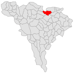 Location within Alba County