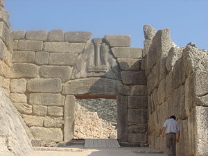 La Porte des Lions à Mycènes.