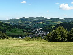 Vue sur le village d'Orbey.