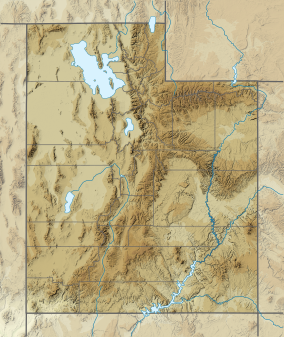 Map showing the location of Dark Canyon Ruins