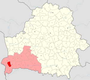 Жабинковский район на карте