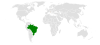 Location map for Brazil and San Marino.