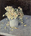 Gustave Caillebotte Roses grogues en un gerro, 1882.