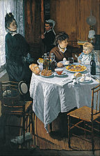 The Luncheon, Camille Doncieux and Jean Monet