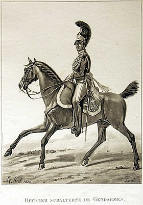 Обер-офицер Жандармского полка, 1818