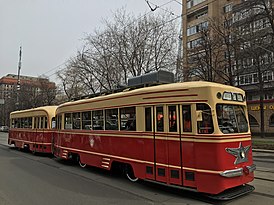 КТМ-1+КТП-1 на Параде трамваев в Москве