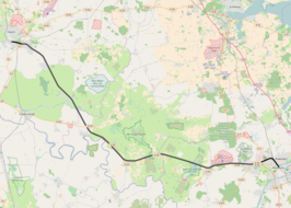 Spoorlijn Rendsburg - Husum op de kaart