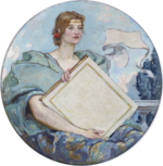 Knowledge, mural by Robert Lewis Reid