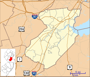 Avenel is located in Middlesex County, New Jersey