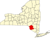Округ Салливан на карте штата.