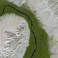 La vall del Nil vista des de satèl·lit
