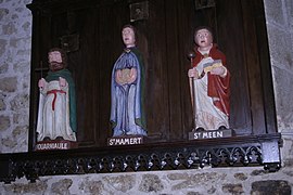 Polychromatic sculptures in Notre Dame de Haut