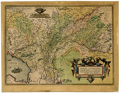 'Gelria', kaart van Ortelius, 1592