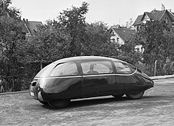 Schlörwagen[англ.]. 1939. Испытания дали коэффициент лобового сопротивления 0,113