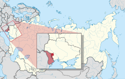 Vị trí của Cộng hòa Xã hội chủ nghĩa Xô viết tự trị Moldavia