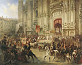 Торжественный приём Суворова в Милане в 1799 г. (конец 1850-х гг.)