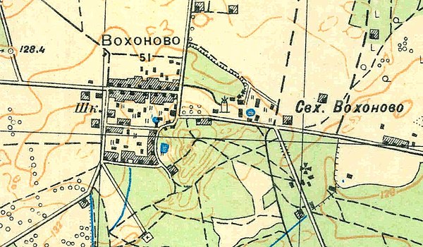 План деревни Вохоново. 1931 год